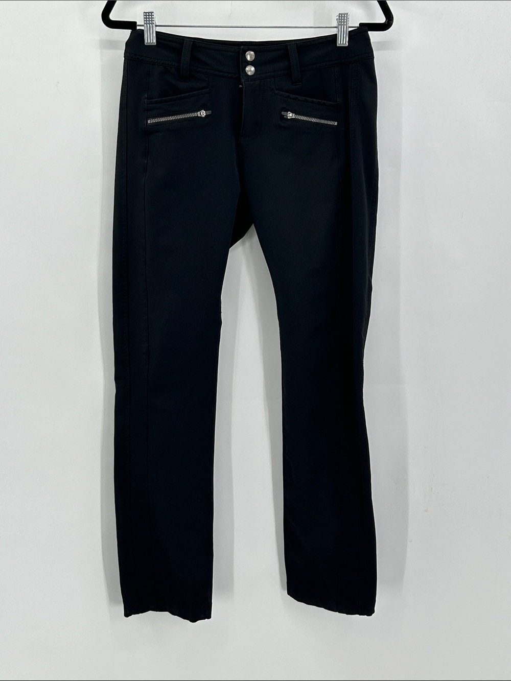 Title Nine Genie Brushed Outdoor Women's Straight Leg Pants in Black Size 6 - Picture 4 of 10